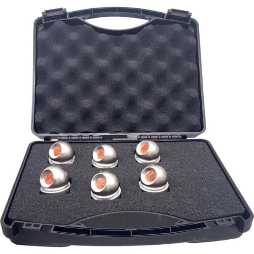 6pcs 12.7mm ( 0.5inch) BALL mini optical prism Copper Coated with Magnetic base for total station, sphere