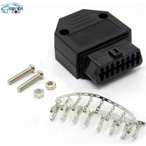 Free shipping Car Diagnostic Tool J1962F OBD2 16 Pin Female Connector OBDII 16pin Connector Adaptor