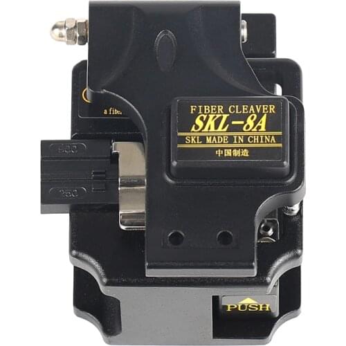 Black SKL-8A High-Precision Optical Fiber Cutting Knife FTTH Hot Melt Cold Joint General Cable Optical Fiber Cleaver Tools
