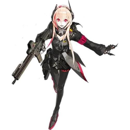 Dawasaru for Girls Frontline Refrigerator Car Stickers Occlusion Scratch Decal Sunscreen Motorcycle Decor 13cm X 10cm