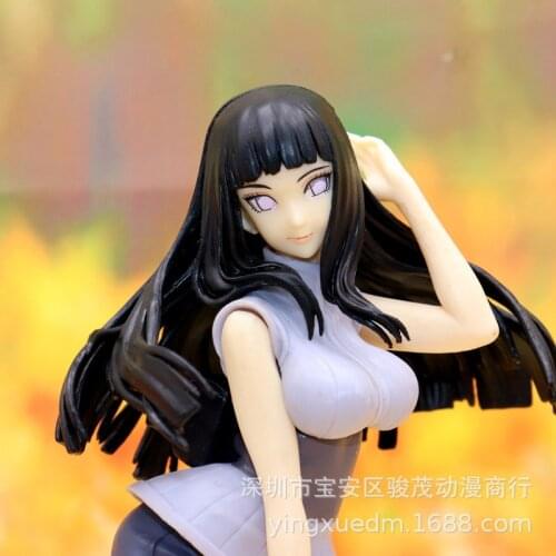 Anime Naruto Shippuden Naruto Gals Hyuuga Hinata Figures Action PVC Hinata Hyuga Collectible Model Toys Doll Figurine 21cm
