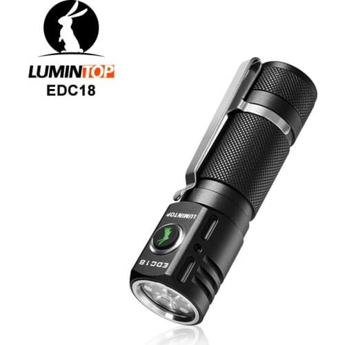 Lumintop EDC18 18650 flashlight 2800Lumens Side switch Anduril UI with magnetic tail and diffuser working flashlight