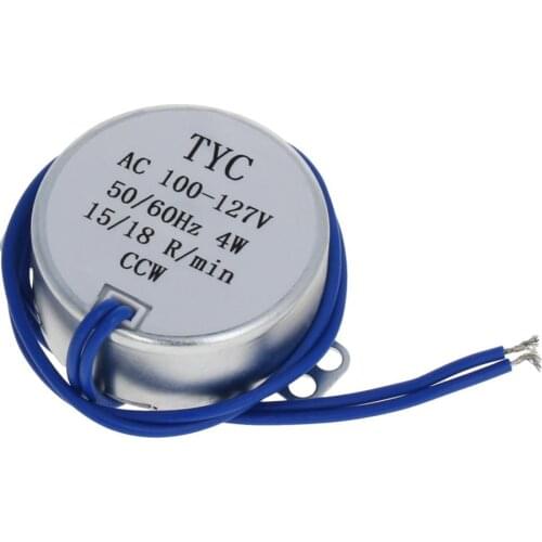 Fielect Hot 1/2pcs Power 4W Voltage 110V Synchronous Motor Steering CCW Speed 15-18RMP High Quality Metal Plastic Material Motor