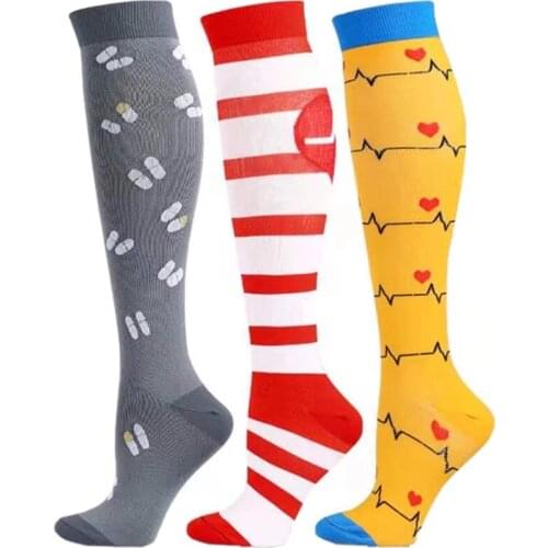 New Compression Socks For Medical Women Men 20-30mmHg Circulation Best Support Running Marathon Edema Diabetes Varicose Veins