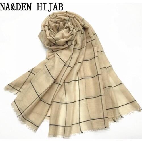 Hot sale fashion solid grid scarf/scarves shawls bandana pashmina echarpe women muslim hijab wraps scarf 10pcs/lot fast shiping