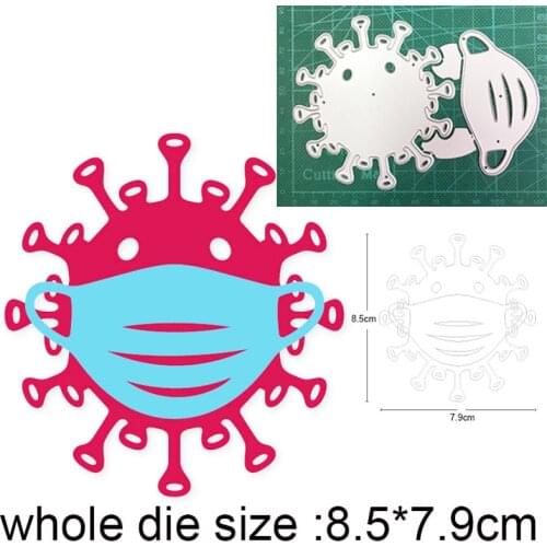 Animals Wear Mask New 2021 Metal Cutting Dies for DIY Scrapbooking Paper and Card Making Decorative Embossing Die Cut Craft dies