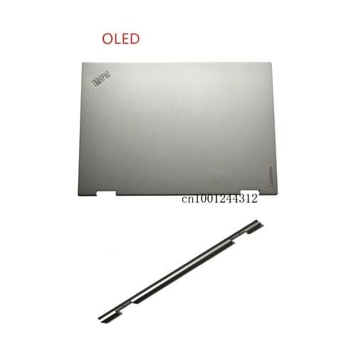 New Original For laptop Lenovo ThinkPad X1 YOGA 2nd Gen ( OLED ) LCD Rear Top Lid Back Cover Hinge Hinges Silver SCB0M91228