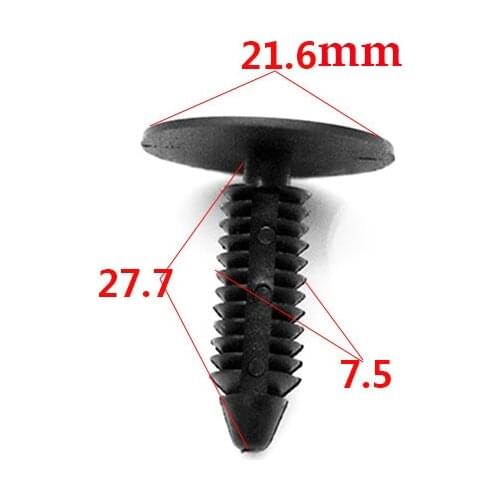 20Pcs Car Trunk Sound Insulation Cotton Lining Trim Fixed Barbed Clip Plastics Fasteners For Chrsler