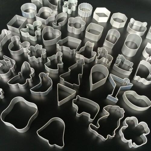 Drop shipping Cute cartoon apple Shape Cookie Frame Cake Aluminum Alloy Mold DIY Cooking Metal Cutter 49 designs