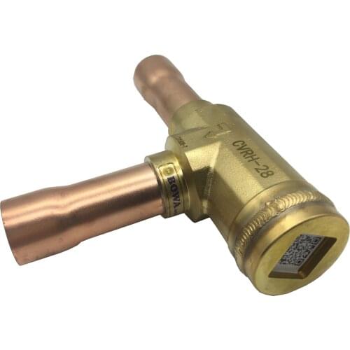 7/8" right Angle one way valve installed in discharge line together with oil separator in refrigeration system