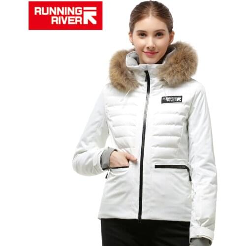RUNNING RIVER Brand women High Quality Ski Jacket Winter Warm Hooded Sports Jackets Professional Outdoor ski suit #A9001 B7081