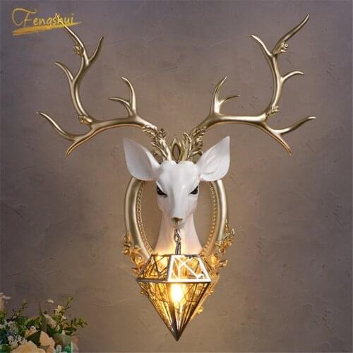 Modern Led Creative Antlers Wall Lights Lighting Nordic Decoration Living Room Bedroom Bedside Lamp Industrial Wall Sconce Light