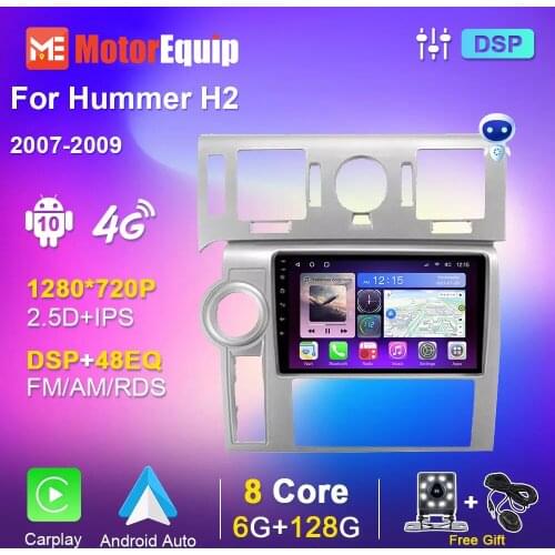 Smart Android 10.0 Autoradio For Hummer H2 2007 2008 2009 Car Radio Multimedia Player Carplay DSP RDS GPS Head Unit No 2 din DVD