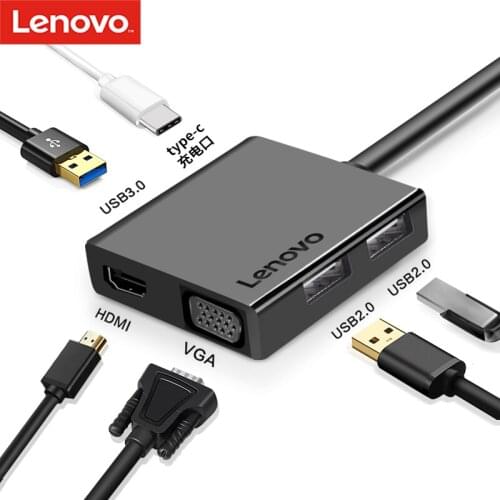 Lenovo USB C HUB Type C to Multi USB 3.0 HUB HDMI Adapter Dock For Microsoft Surface Pro7 X Surface GO/GO2 USB-C Splitter Port