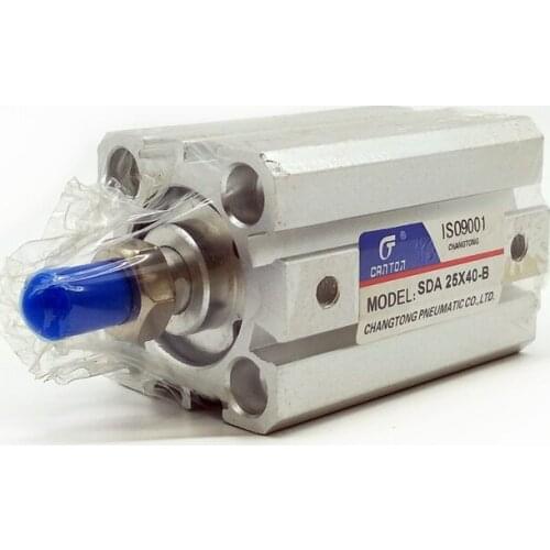 Pneumatic Air Cylinder SDA25X40-B with Male Thread Bore 25mm Stroke 40mm Cylinder with Male Thread