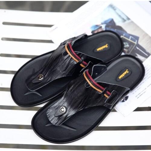 Soft Flip Flops Sandalias Hombre Cuero Sandalet Erkek Sandali Uomo Sandalia Rasteira Sandals Men Summer De Para
