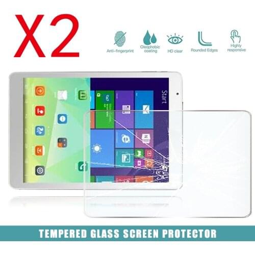 2Pcs Tablet Tempered Glass Screen Protector Cover for Teclast X98 Air II Anti-Screen Breakage Anti-Fingerprint HD Tempered Film