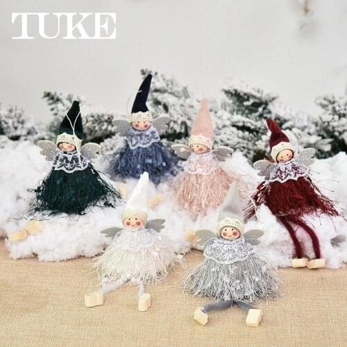 2021 New Year Gift Cute Christmas Angel Doll Xmas Tree Ornament Noel Deco Christmas Decoration for Home Natal Navidad Decor