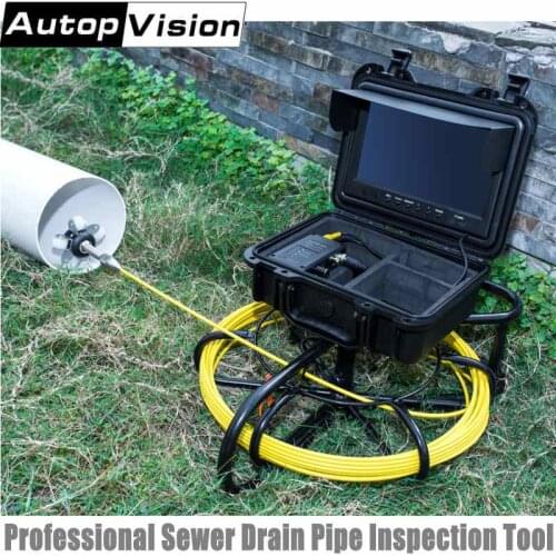 50M Sewer Pipe Inspection Camera 9" Monitor 1200TVL Industrial Pipeline Endoscope Drain Underwater camera with 8GB Card WP9600