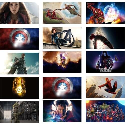 5D Diamond Painting Marvel Superhero Spiderman Captain America Black Widow Hulk Art Cross Stitch Kit Room Decoration Children