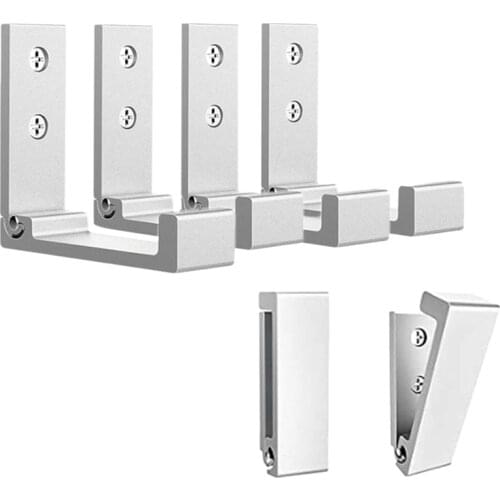 6PCS Folding Hook Alloy Wall Hangers Mobile Phone Bracket Home Decorative Key Curtains Clothes Coat Multi Storage Rack