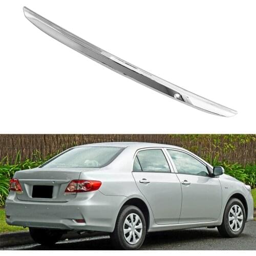 For Toyota Corolla 2009-2011 Chrome ABS Car Rear Trunk Lift Molding Cover Trim
