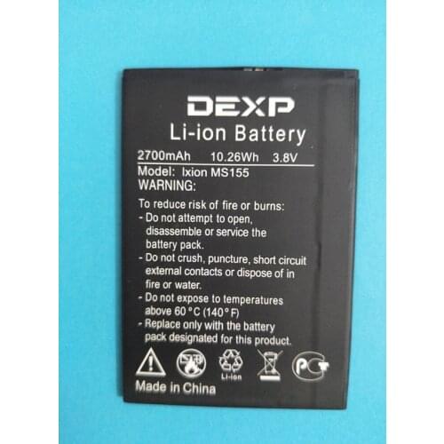 AZK New 2700mAh Ixion MS155 Battery for DEXP Ixion MS155 COIL Mobile Phone High qaulity