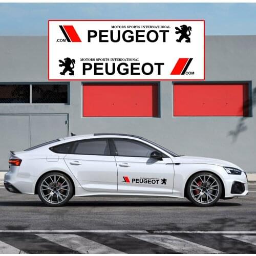 Car Decal Vinyl Stickers Car Side Door Sticker Body Decals Auto Decoration For PEUGEOT 106 107 205 206 207 306 307 308 309 405