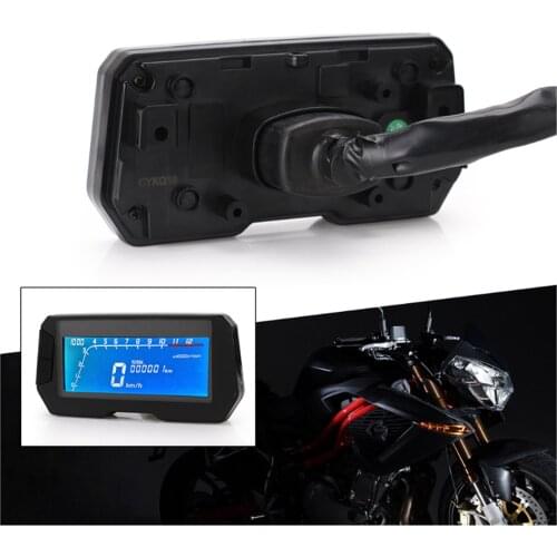 12000RPM Motorcycle LCD Digital Speedometer Universal Digital Meter Backlight Motorcycle Electronic Tachometer