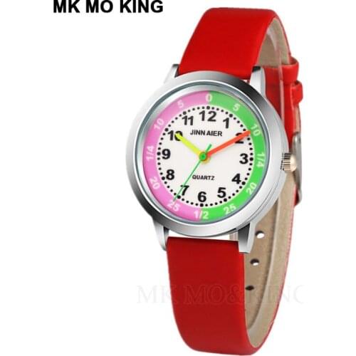 Hot Sale Luxury Cute Cartoon Digital Color Waterproof Sport Football Childrens Boys Girls Kids Quartz Wrist Watch Clock Gifts