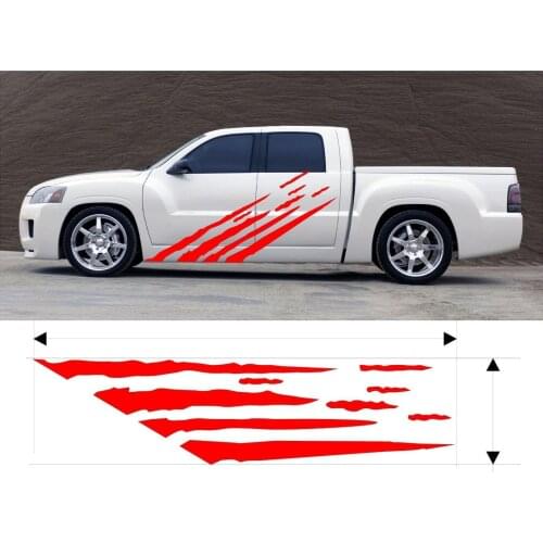 For 2Pcs VINYL GRAPHIC DECAL CAR TRUCK KIT CUSTOM SIZE COLOR VARIATION F3-83 Car styling