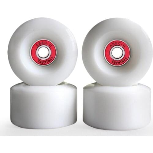 STRIKATE Set of City run skateboard wheels 55X32mm with ABEC 11 bearing Complete 78AA