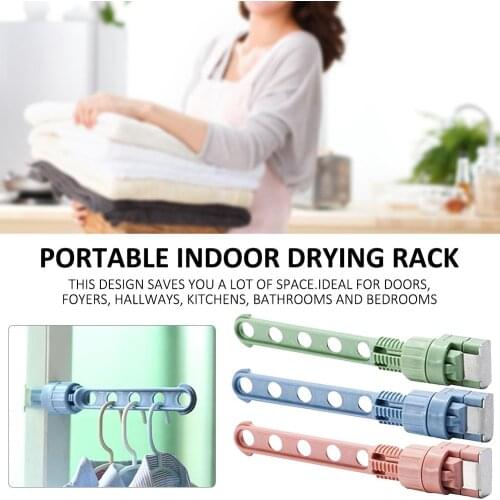 Indoor Portable Hanger Balcony Drying Rack Hook Color Hook Shelf Can Hang Various Clothing Keys, Etc