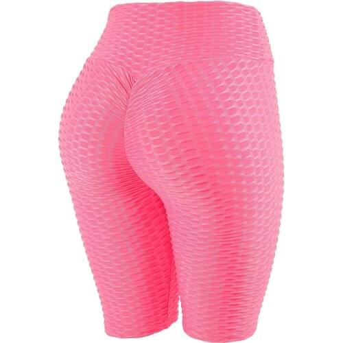 Leggings Women wear quarter pants hot style new sexy fashion Sports jacquard yoga exercise five minutes female sex 12/color