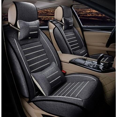 Flax car sear covers for lexus gs300 rx ct200h nx for fiat punto linea evo palio albea uno ducato bravo Auto accessories