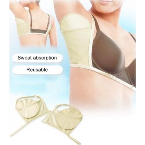 1 Pair Washable Deodorant Underarm Sweat Pads Shield Perspiration Absorbing Pads