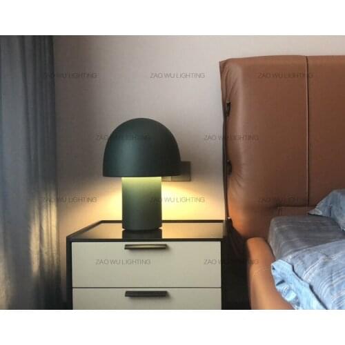 Nordic ins simple living room bedroom bedside porch home study reading creative personality LED mushroom table lamp