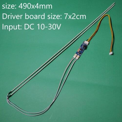 NEW 490mm LED Backlight Strip Light Kit DC 10-30V 22 Inch CCFL LCD Screen To LED Monitor Module