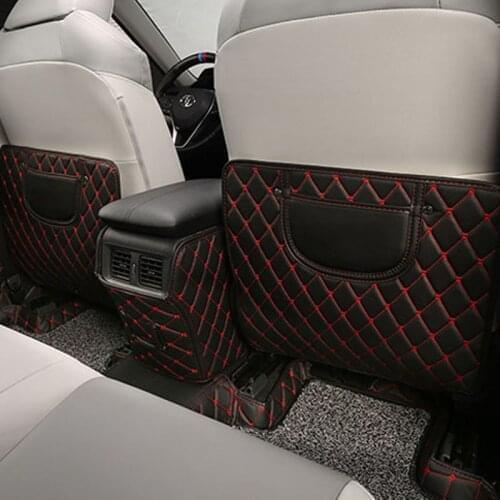 Car Seat Kick Pad For Toyota RAV4 RAV-4 2019 2020 Seat Cover Rear Protection Interior Trim Modified Car Decoration