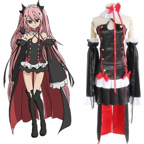 Seraph of the End Owari no Serafu Krul Tepes Vampire Queen Cosplay Costume Custom Made Uniform Dress Halloween Clothing Set