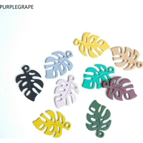 DIY Handmade Ear Leaf Earrings Hollow Plantain Leaves Personality Fun AccessoriesPURPLEGRAPE Japanese and Korean Fashion Turtle
