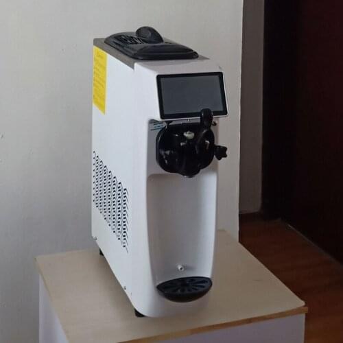 Commercial 3 Flavors Small Desktop Ice Cream Cone Stainless Steel Intelligent Control Ice Cream Machine GT22W