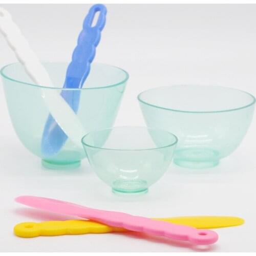 Dental Lab Supplies Rubber Mixing Bowls With Plastic Mixing Spatulas For Dentistry Clinic Item