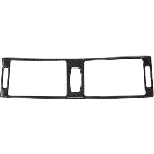 Carbon Fiber Car Rear Air Conditioning Outlet Frame Decor Stickers for Bmw E70/E71 X5/6 AC Vents Trim Refit Interior Accessories
