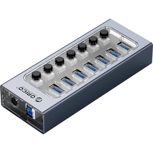 ORICO 5Gbps 7 Ports USB3.0 HUB Adapter Desktop Splitter Dock Station USB Expander Plug Play Computer Accessories