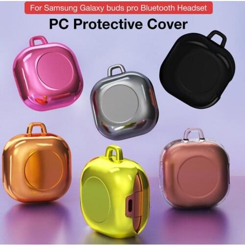 Headset Protective Skin Cover PC Case With Carabiner Washable For Samsung Galaxy Buds Pro Bluetooth Headset Dustproof Anti-lost
