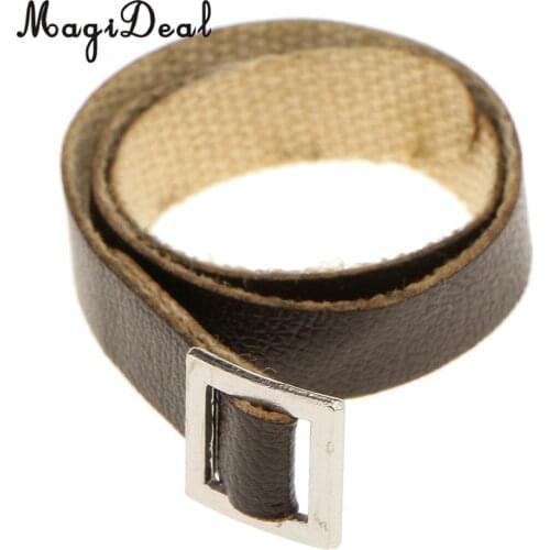 1Pc 1/6 Scale Brown PU Leather Waist Belt Fit for 12 Inch Male Figure Body Dolls Fashion Acc