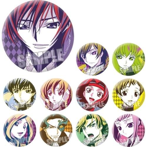 1pc 58mm badges Code Geass C.C.Kallen Stadtfeld Brooch round icons