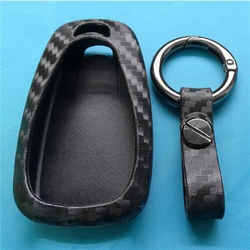 1pc Silicone Car Key Case Cover for Chevrolet Malibu Equinox Cruze Camaro 2016-2018 Car Remote Key Bag Holder Case Accessories