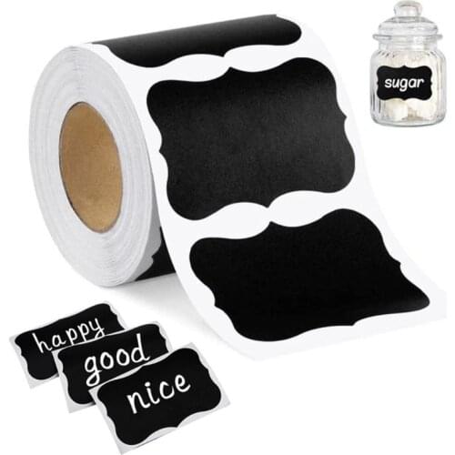 150/300PCS Waterproof Blackboard Label Stickers Removable Pantry Chalkboard Kitchen Spices Stickers Jars Bottles Stickers